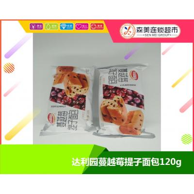 达利园蔓越莓提子面包120g
